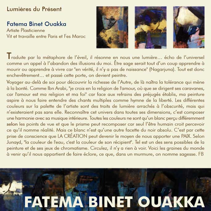 Exposition lumiere du present