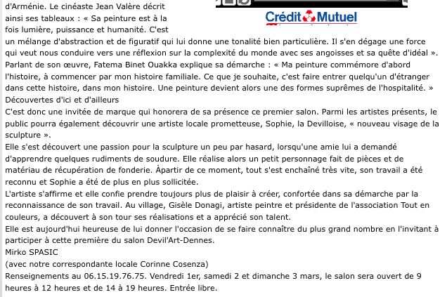 Expositions Binet Deville