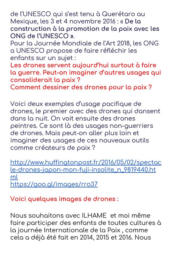 Fatema Binet, ensemble pour la paix les enfants s'engagent