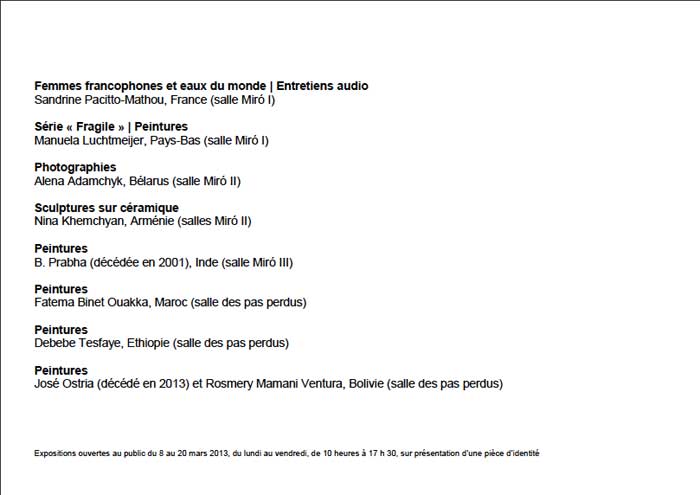 journee internationale de la femme