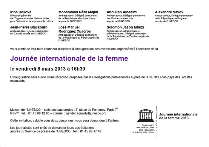 journee internationale de la femme