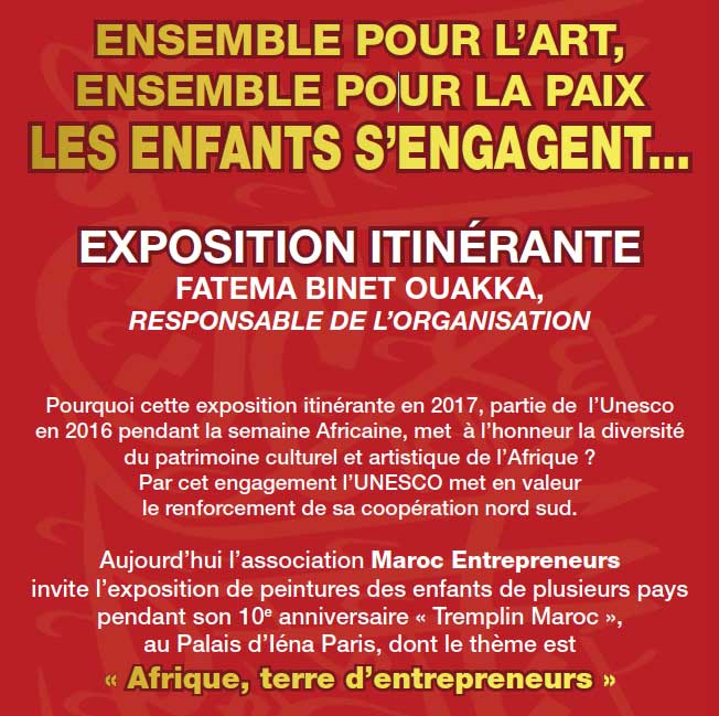 Exposition itinérante Fatema Binet Ouakka